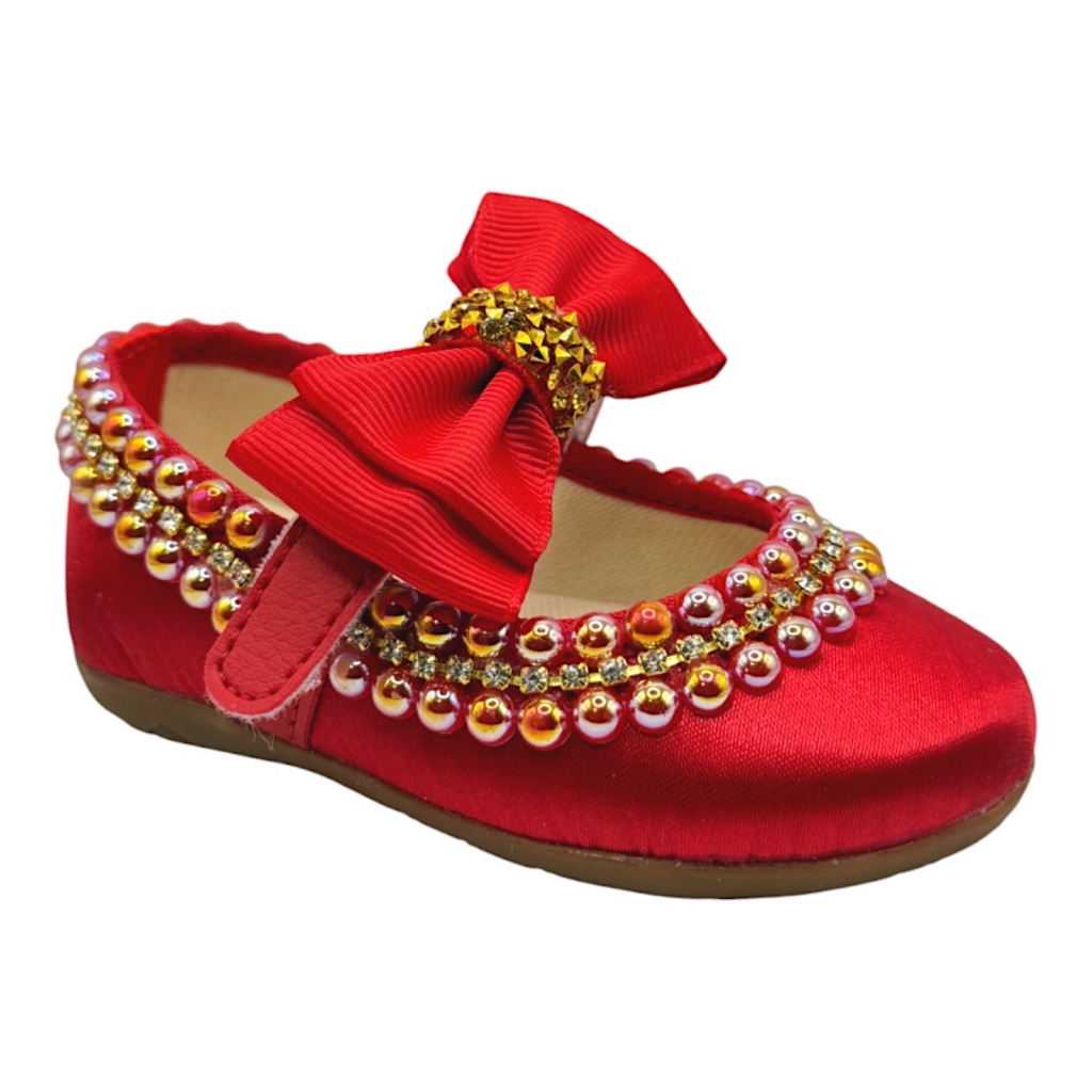 Sapatilha Customizada Vermelha Minnie Princesa Tema Aniversário Daminha