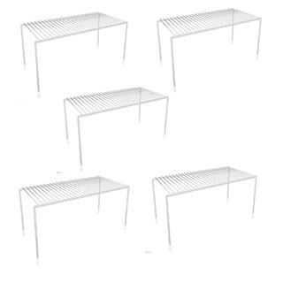 Kit 5 Organizadores de Armários Para Pratos Louça Porta Pratos Grande Aramado 32cm em Oferta na Shopee