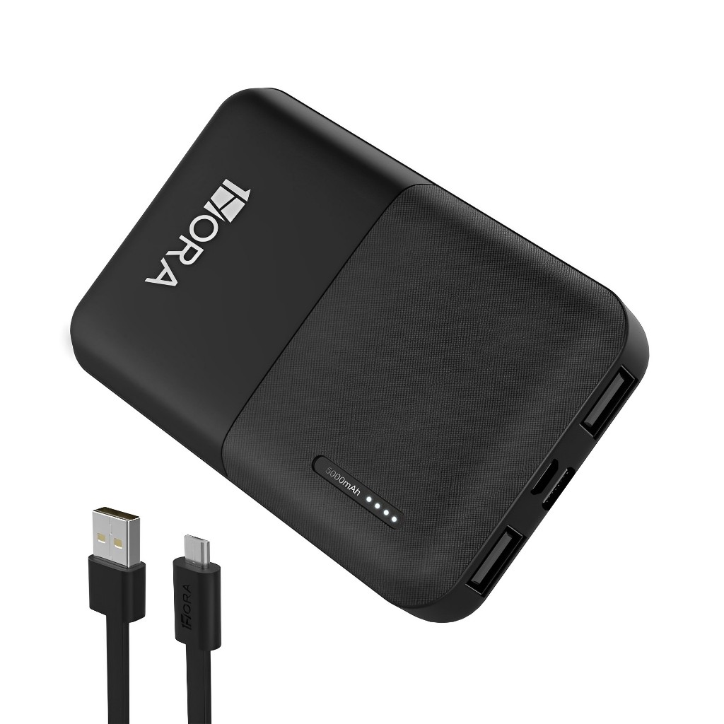 Power Bank 5000mAh 1Hora Bateria Portátil Gar103n Preto - Mobile & Gadgets