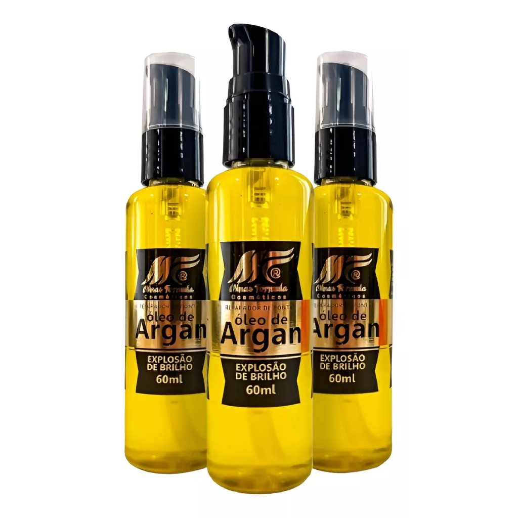 Kit 3 Óleo De Argan Reparador De Pontas Minas Formulas em Oferta na Shopee