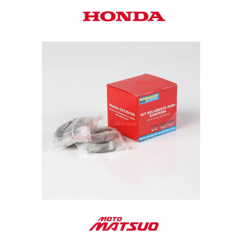 Kit Rolamento Roda Dianteira Hamp Cg Titan Fan 125 150 160 Hamp Honda — imagem 2 de 2