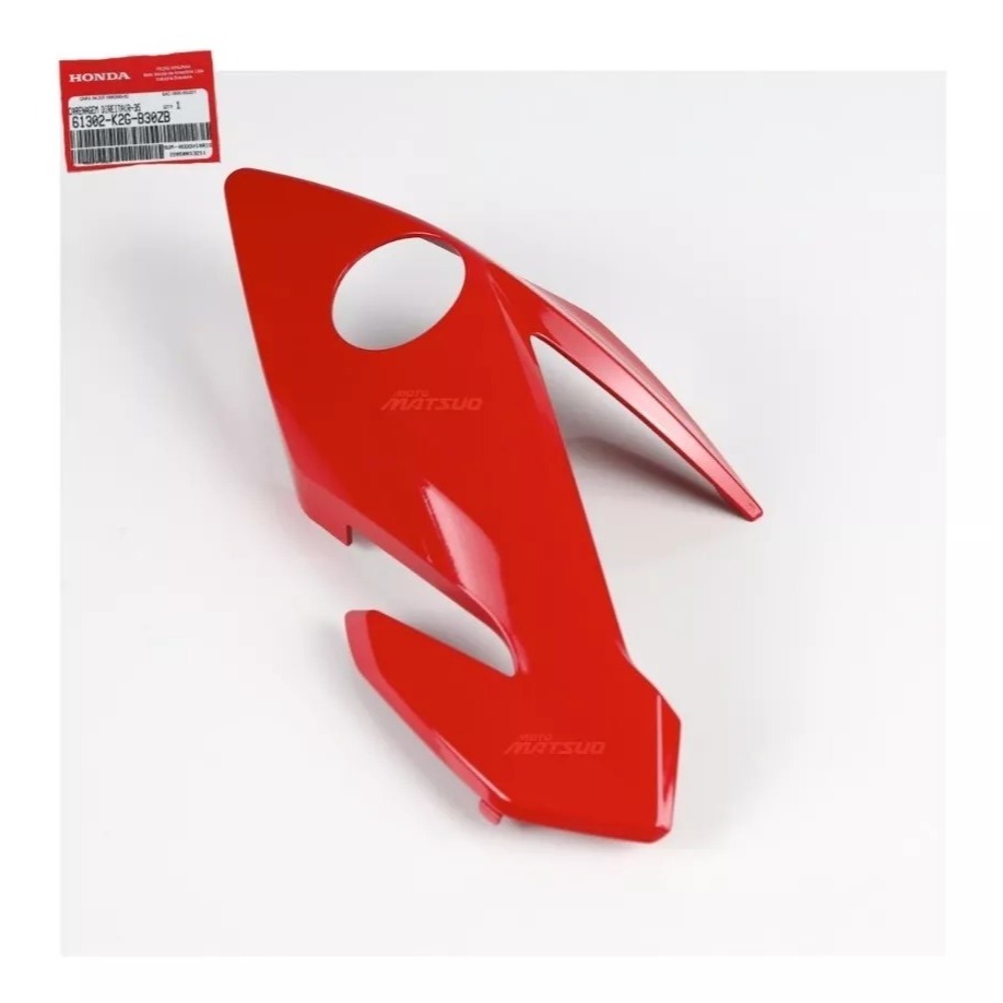 Carenagem Bananinha Farol Direita Titan 160 2022 A 2023 Vermelho Marrakesh Original Honda — imagem 2 de 2