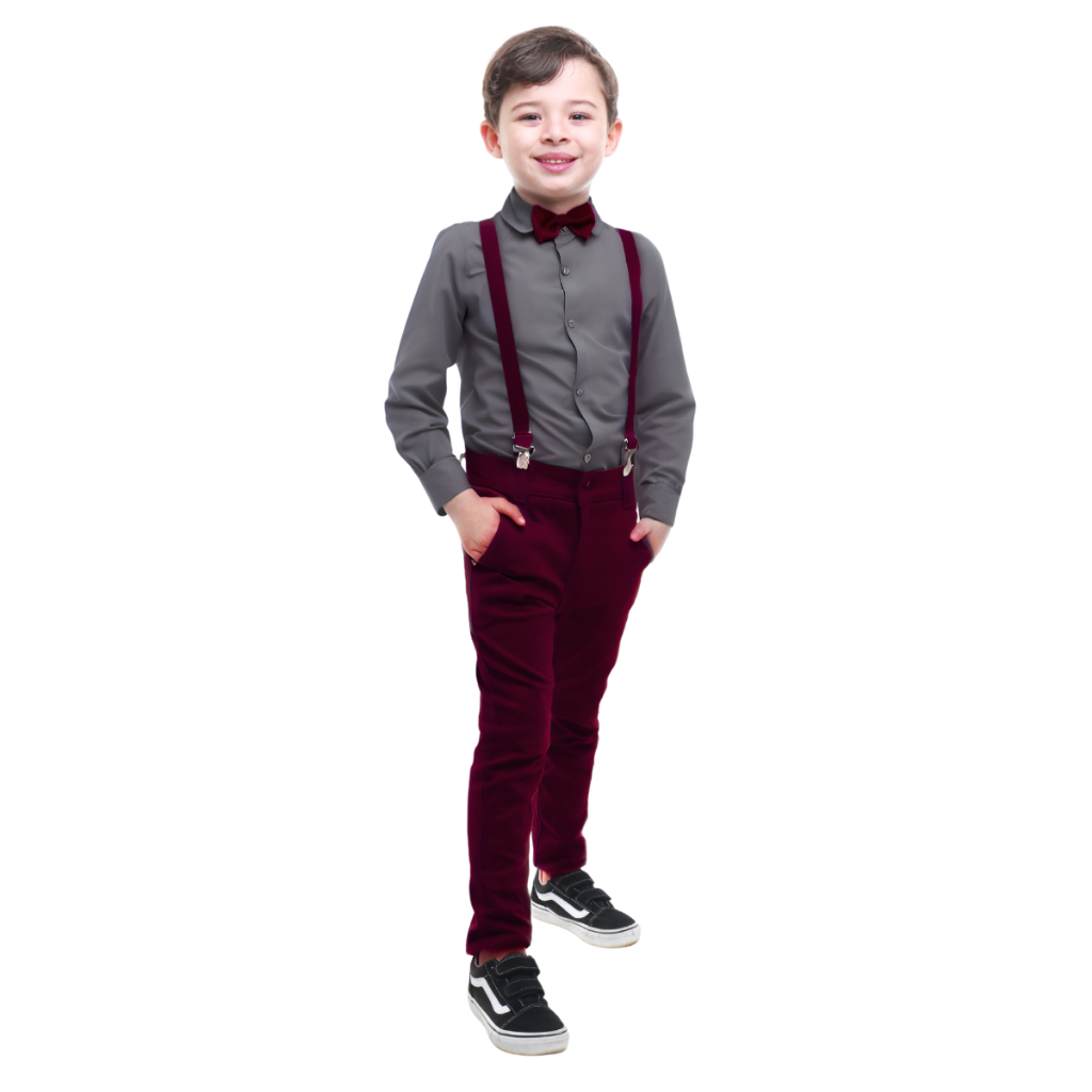 Roupa social Masculina Conjunto Infantil De Camisa Social + Calça menino estiloso