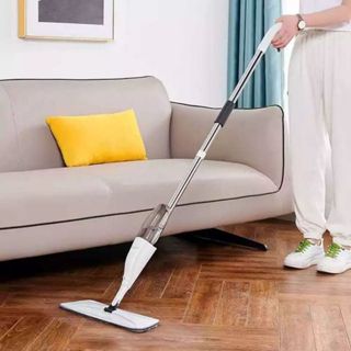 Mop Spray Giratório Limpeza Flash Mágico Rodo Esfregão Flat