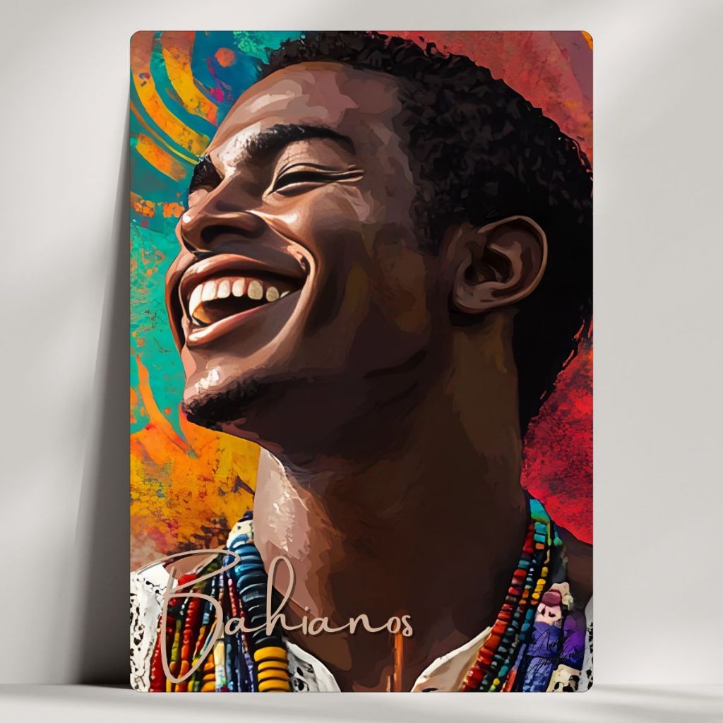 Quadro Decorativo Orixá Baiano - Umbanda Candomblé Oxalá - Coleção Força e Raiz