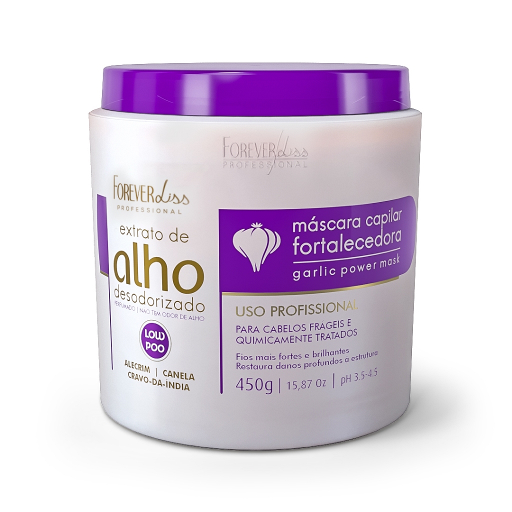 Máscara Capilar De Alho Fortalecedora Forever Liss 450G