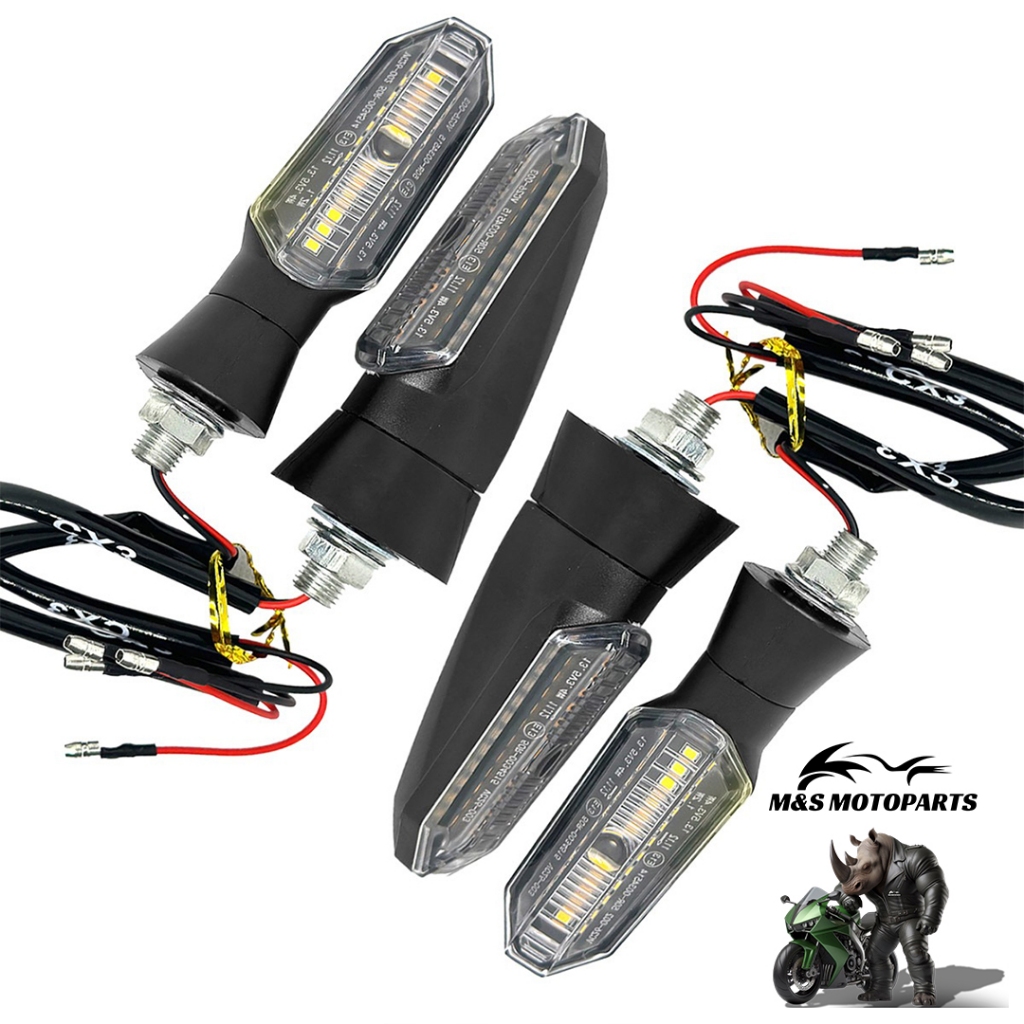 4 Piscas Moto Seta Titan 125/150/ Twister/ CB300/ YBR/ Factor/ Yes C/ Lampadas