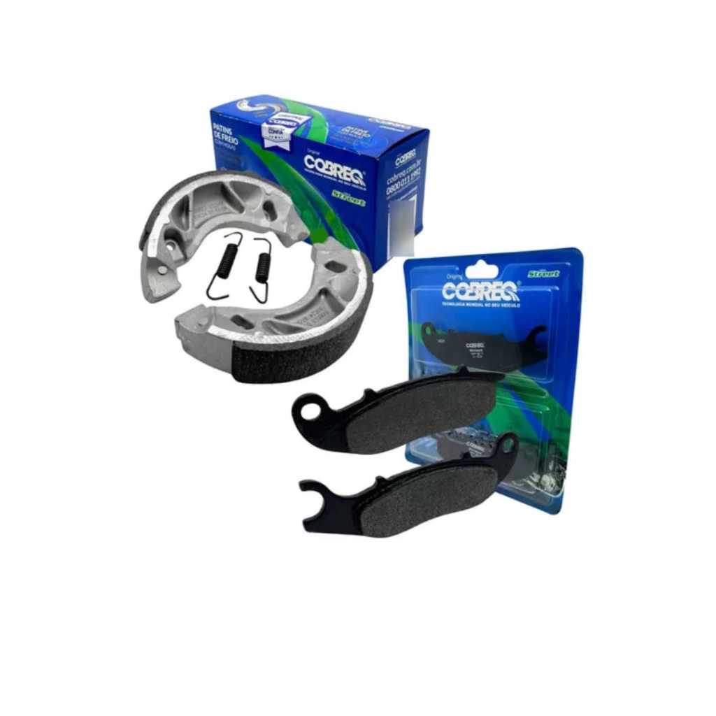 Par de Pastilha + patins freio XTZ 150 Crosser 150 ED