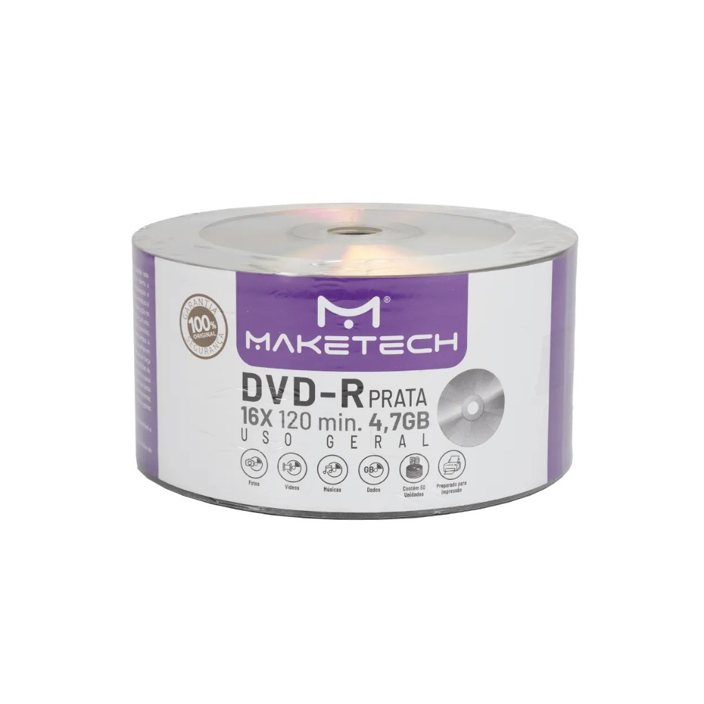 DVD-R ORIGINAL LOGO MAKETECH OU SMARTBUY