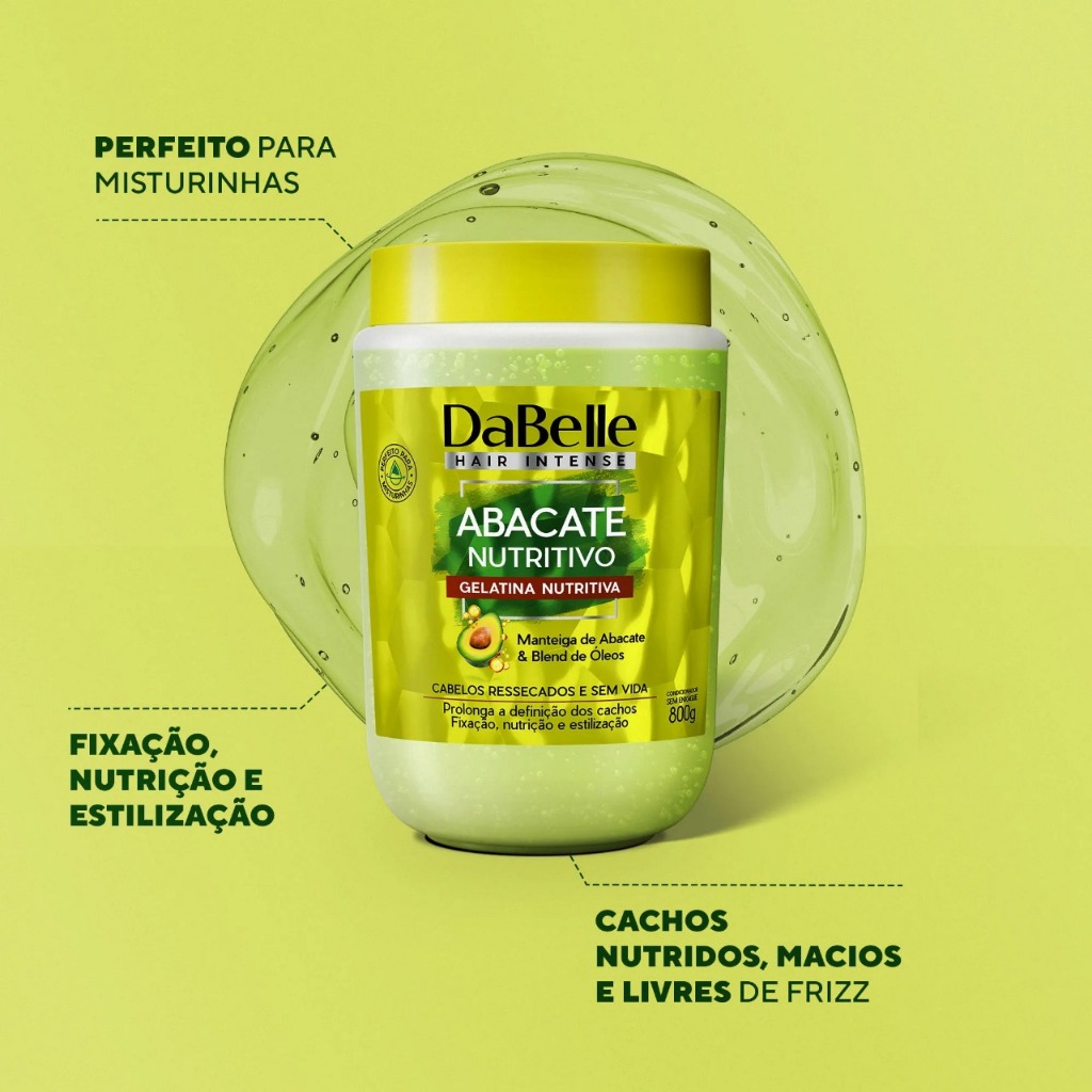 Dabelle Gelatina Nutritiva Abacate 800g