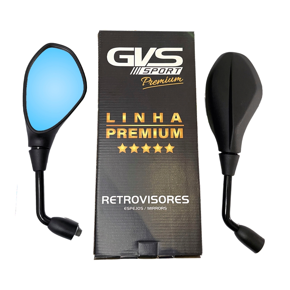 Retrovisor Bmw F800 Rosca Honda Lente Azul Convexa Gvs em Oferta na Shopee