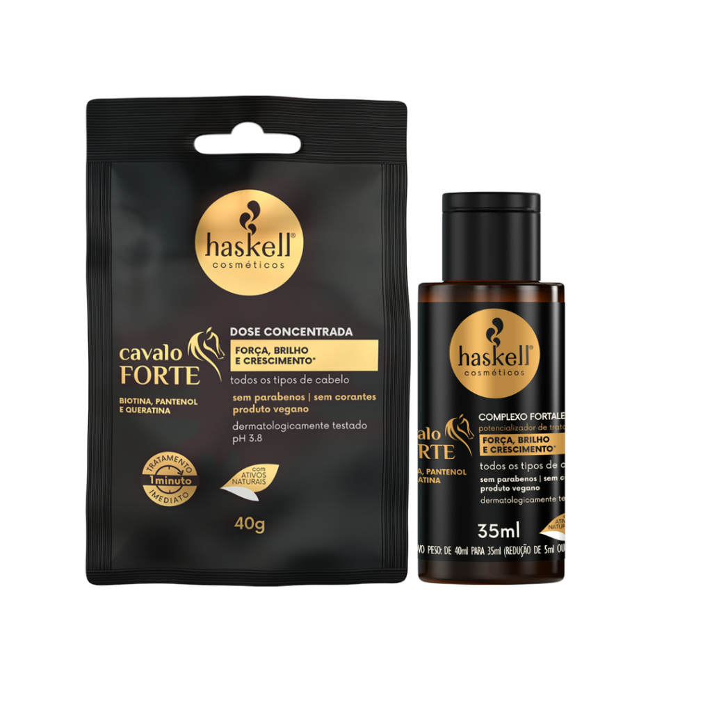 Dose Concentrada e Complexo Fortaledor Cavalo Forte Haskell Kit