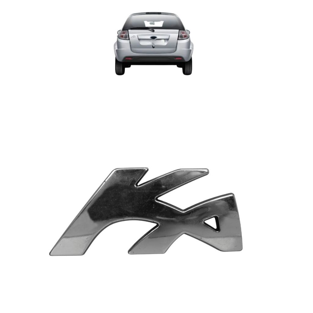 Emblema Escrita KA do Ford KA 2008 a 2013