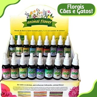 Bio Florais pet para cachorro e Gato Em Gotas Floral Veterinário Tratamento Homeopático Natural para animais