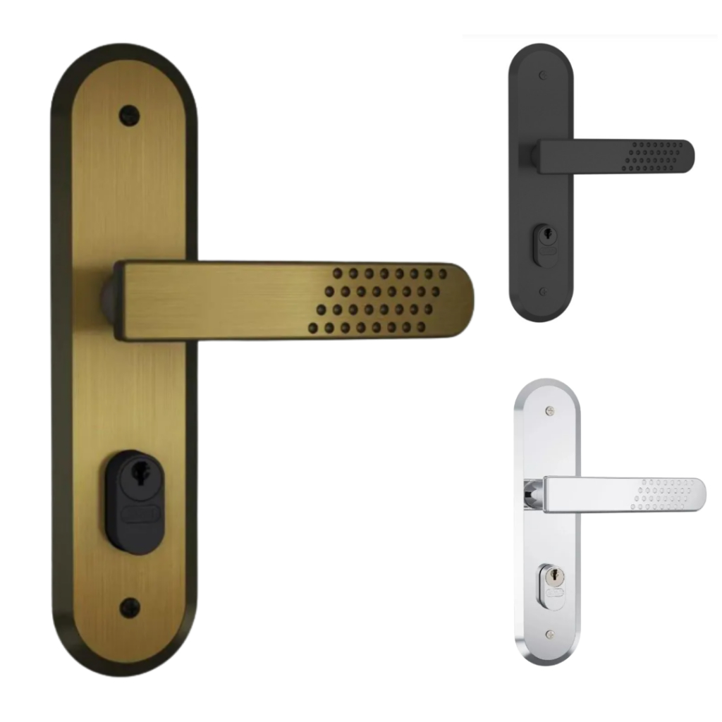 Fechadura Reforçada Luxo para Porta de Madeira 1801/21 Stam em Oferta na Shopee