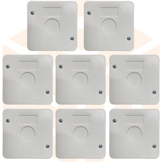 KIT 8 CAIXAS SOBREPOR PLASTICA ORGANIZADORA PARA CFTV CAMERAS COM 2 PARAFUSOS em Oferta na Shopee