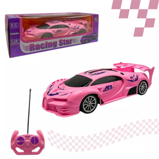 Brinquedo Infantil Menina Carro de Controle Remoto Monster Rosa Super Racing Star em Oferta na Shopee