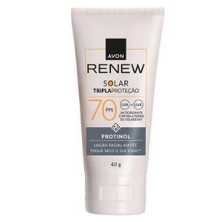 Protetor Solar Facial Renew Fps 70 Avon Anti-idade Matte 40g em Oferta na Shopee