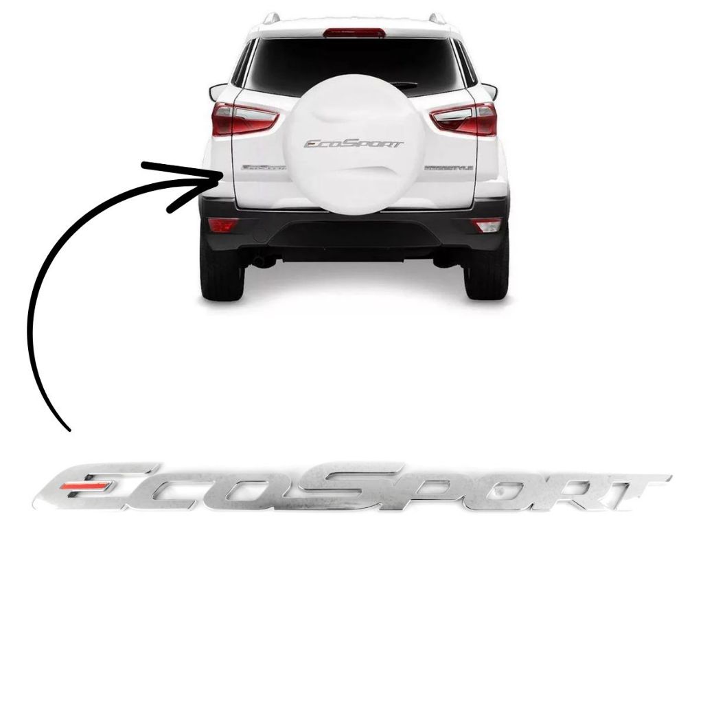 EMBLEMA ESCRITA ECOSPORT - 2013 a 2021 em Oferta na Shopee