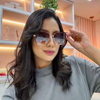 Óculos de Sol Vania Feminino Armação Quadrada Proteção UV em Oferta na Shopee