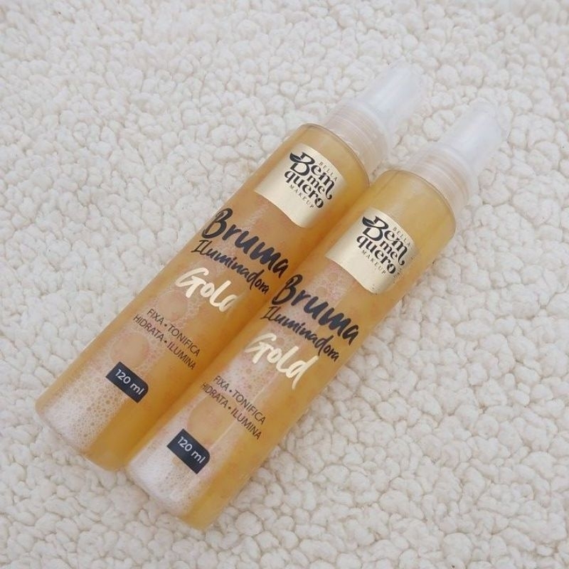 Bruma Iluminadora Gold fixa • tonifica • hidrata • Ilumina - Bella bem me quero makeup        6325896*ENVIO RAPIDO *****
