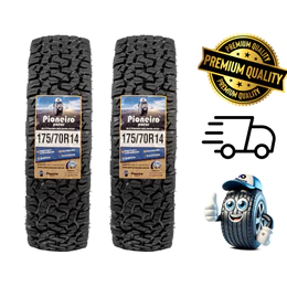 2 PNEUS ARO 14 175/70 R 14 PICK-UP SAVEIRO STRADA REMOLD PREMIUM