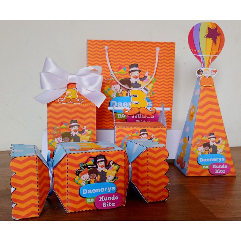 kit Caixinhas personalizadas Mundo bita/Lembrancinhas de aniversário,caixinhas decorativas,festa, aniversário, infantil