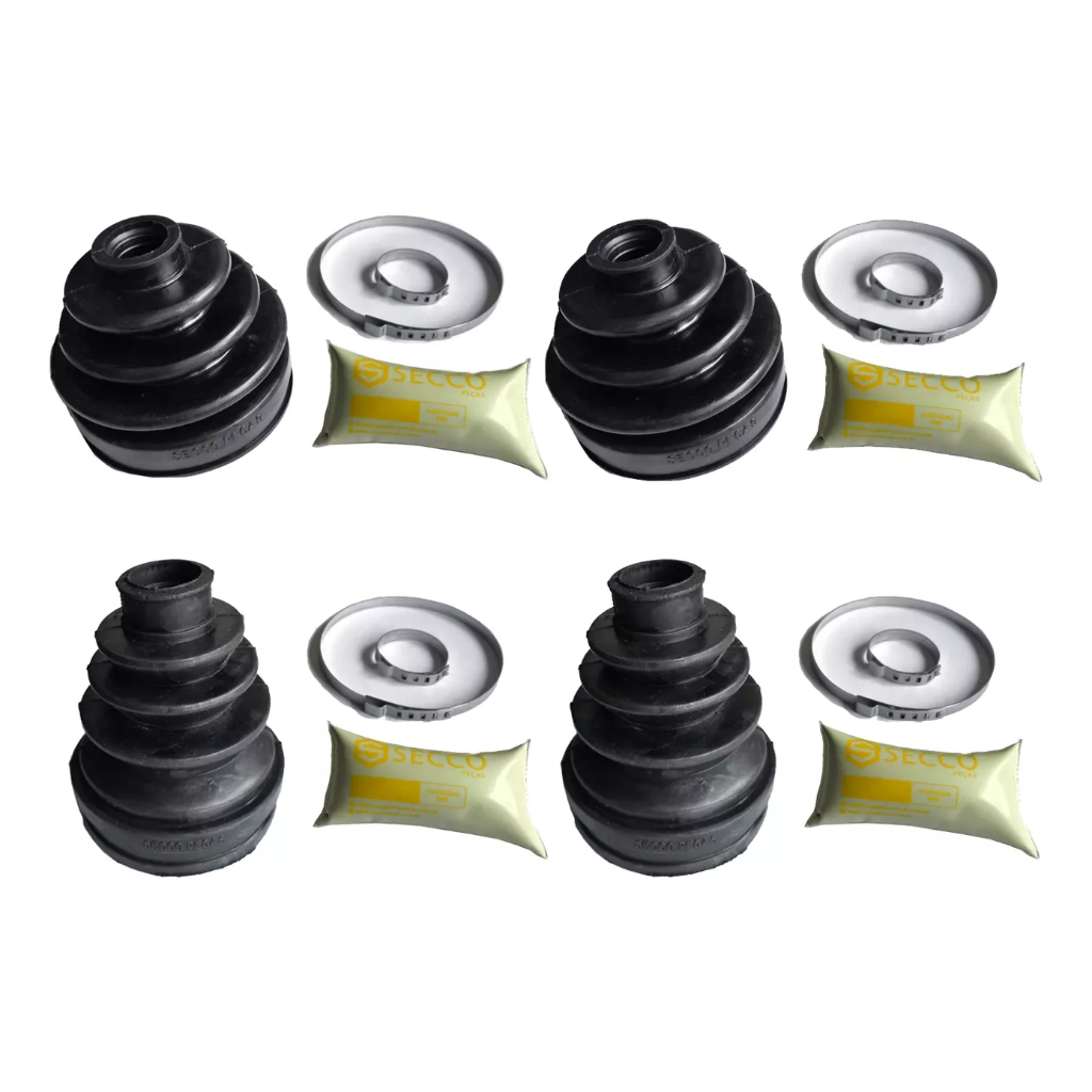 2 Coifa Homocinética Roda + 2 Câmbio Peugeot 207 Eixo Fino