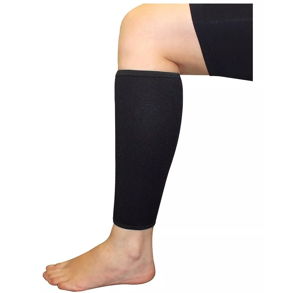 Par de Canelito Compressão Protetor Canela Suporte Meião Futebol Corrida Treino Unissex Corpo Outdor