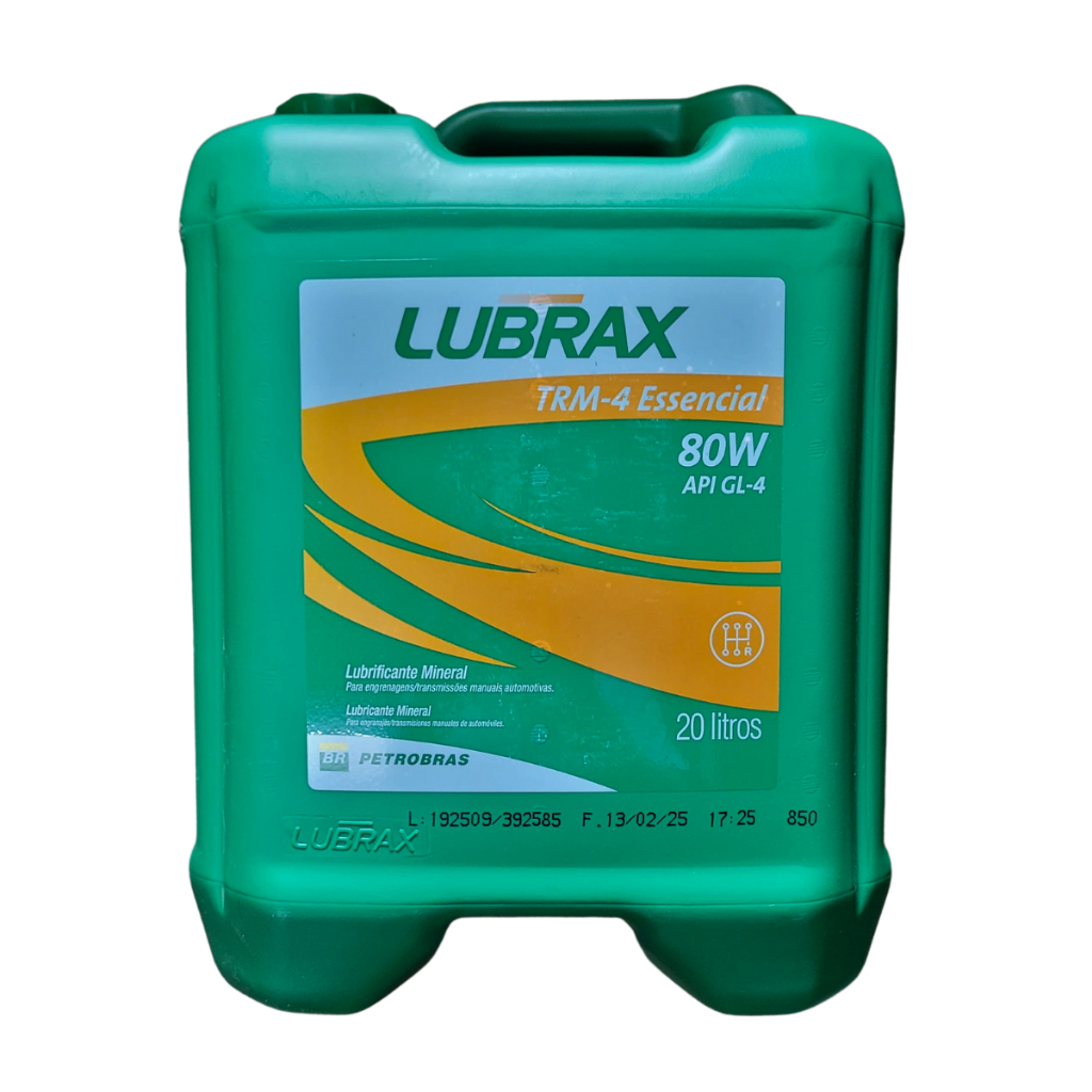 Oleo 80 Cambio Diferencial lubrax TRM 4 Balde 20 Litros carro caminhonete caminhao onibus