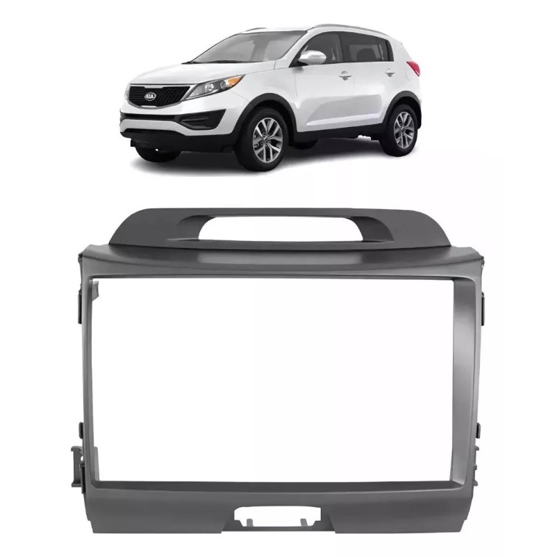 Moldura 9 Polegadas Kia Sportage 2011 A 2015 Cinza em Oferta na Shopee