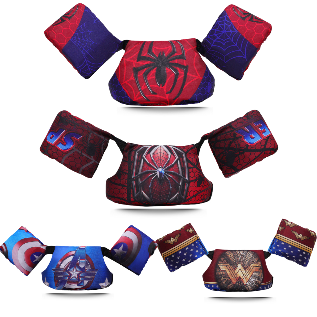 Boia Colete Braço e Peitoral Infantil Personagens Super Heróis Criança Piscina Praia Não Fura Kids em Oferta na Shopee