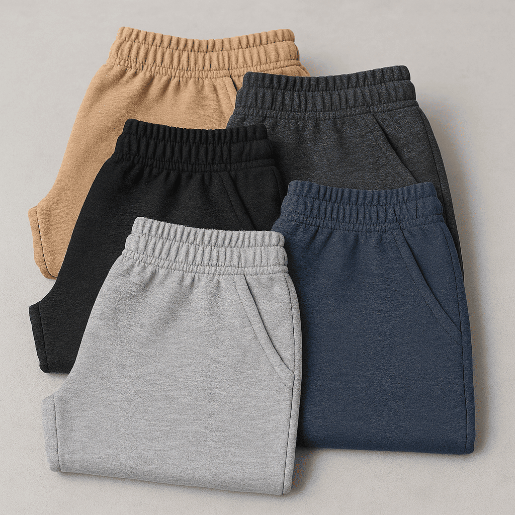 Kit Calça Jogger Moletom Masculina Plus Size G1 ao G3 Confortável Macia Grande Dia a Dia A...