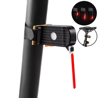 Sinalizador Neon Lanterna Traseira Led Fita Recarregavel Vermelho RED Preto Bike Pedal Pulse