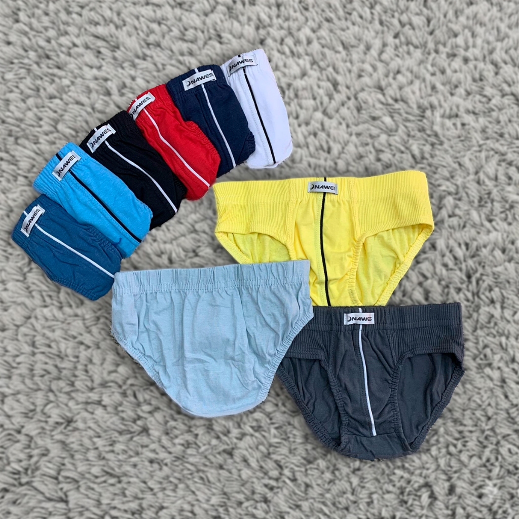 Kit Cuecas Slip Infantil 100% Algodão Tradicional Menino Juvenil Criança