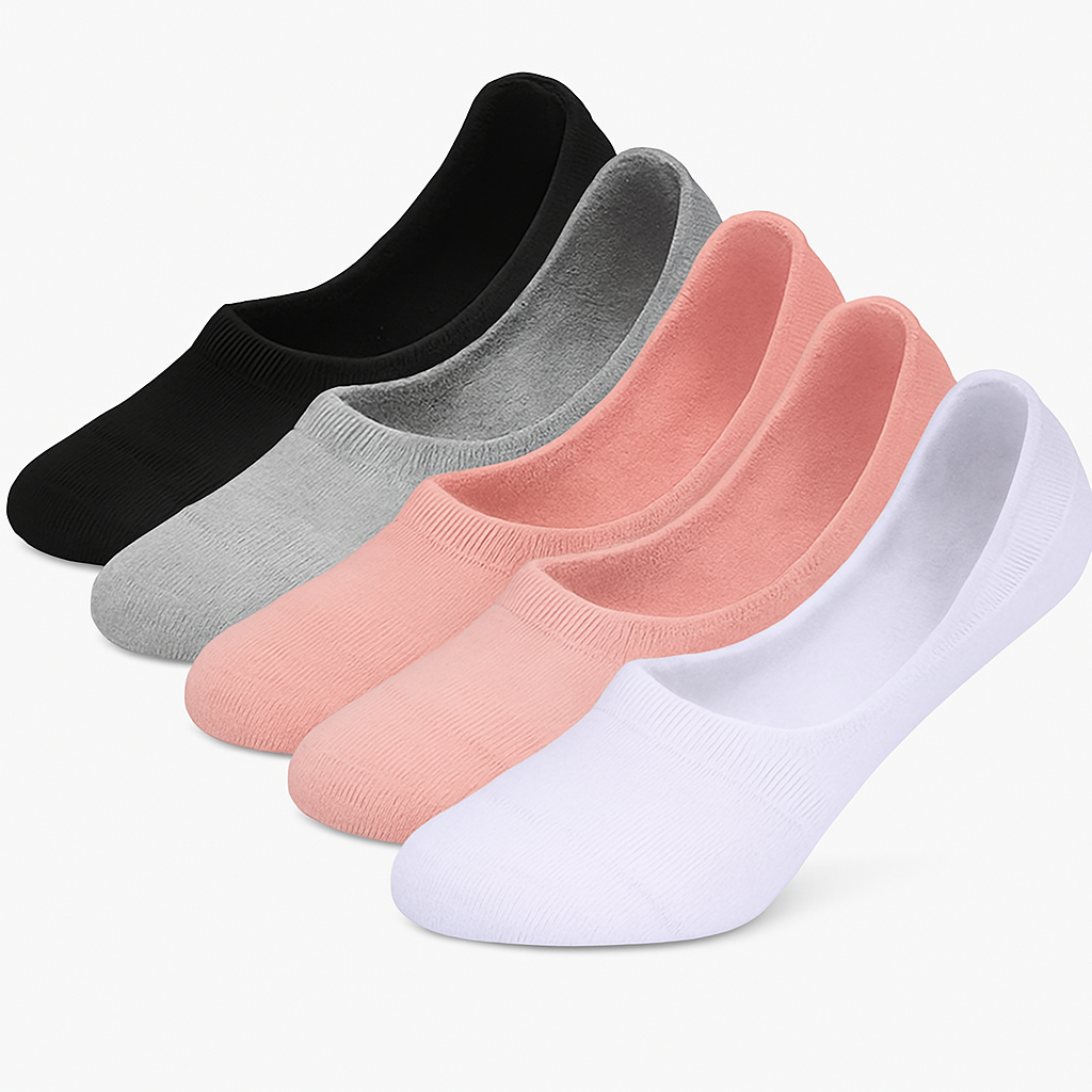 Kit 6 Pares Meias Sapatilha Feminino Masculino Invisível em Oferta na Shopee
