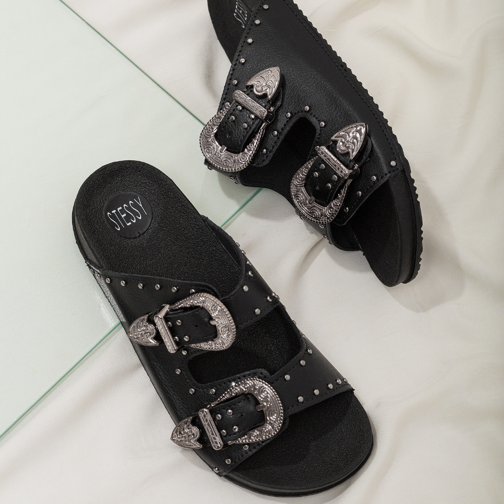 Sandália Papete Feminina Rasteirinha Fivelas Moda Original Leve Dia Dia Country Confortável Verão em Oferta na Shopee