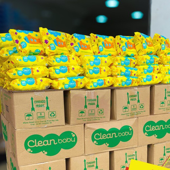 Kit Com Até 500 Lenços/Toalhas Umedecida Kit Higiene Bebe Promoção Clean Baby em Oferta na Shopee