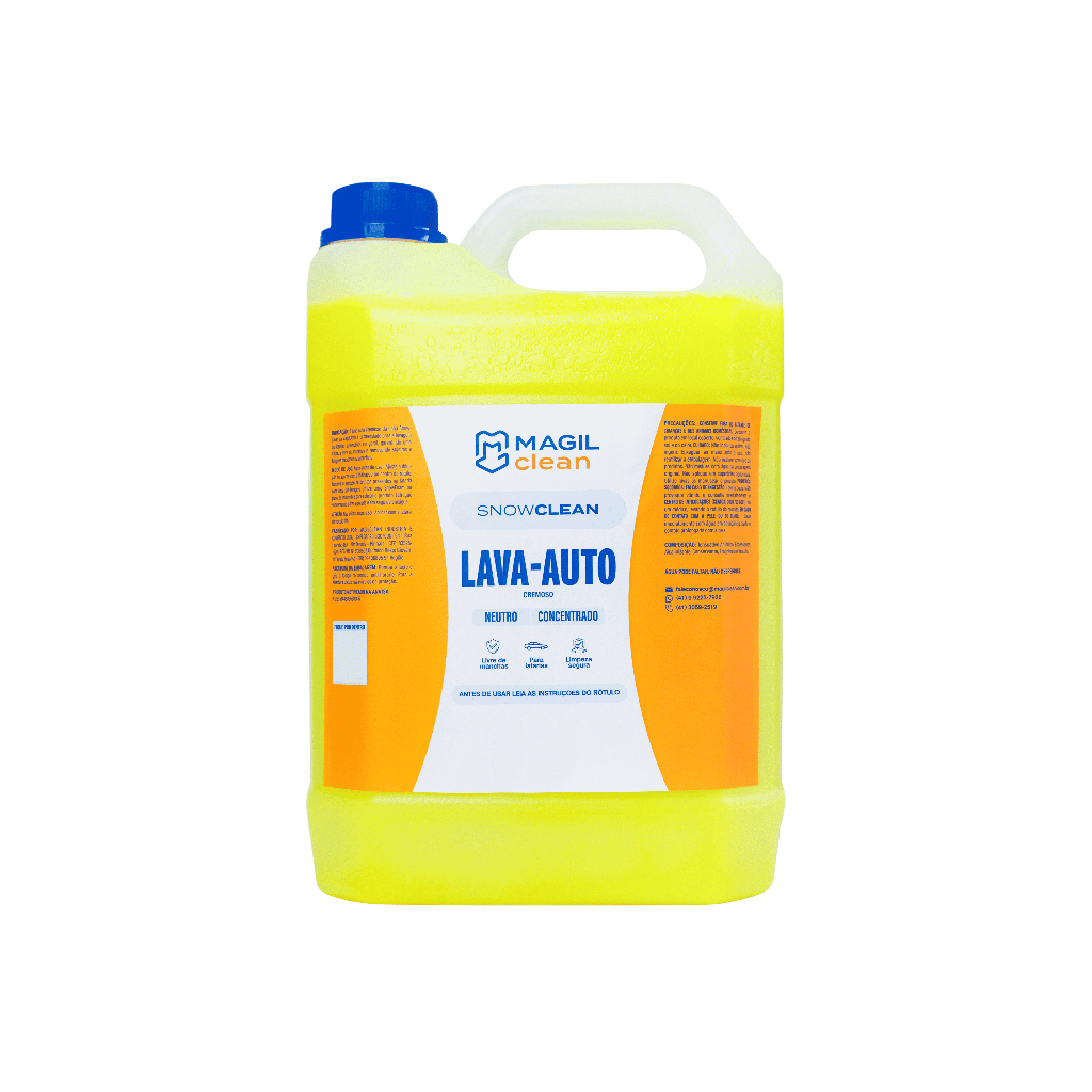 Lava-Auto Automotivo concentrado Neutro 1:50 Magil Clean - 5 L em Oferta na Shopee