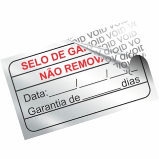 Lacre Selo De Garantia Void Prata 2,5x1,5 Cm Sem Personalização - Pronta Entrega em Oferta na Shopee