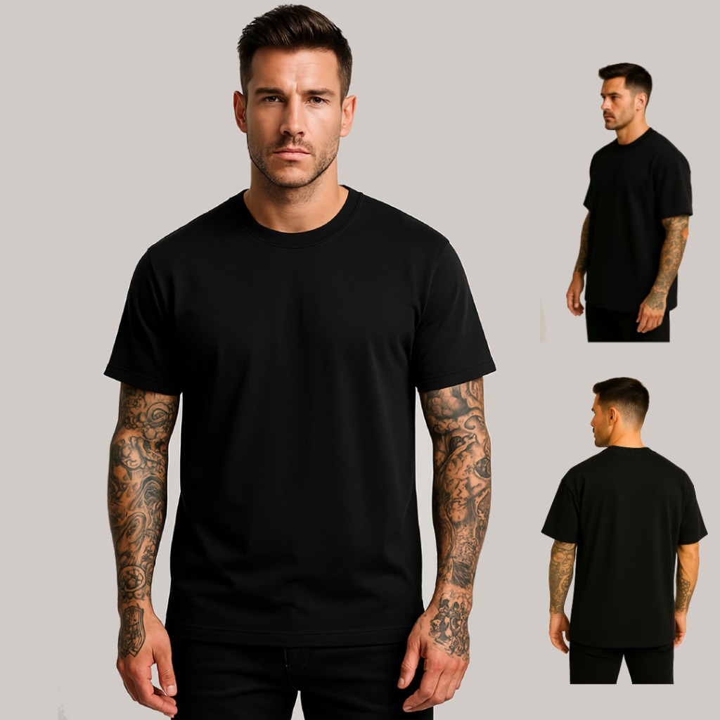 Camiseta Masculina Lisa Básica Branca 100% Algodão Premium Tecido 30.1 - Melhor Qualidade