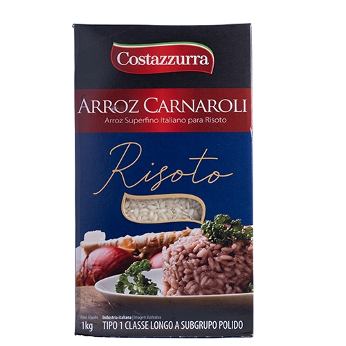 Arroz  Italiano Cozinha Profissional Carnaroli Costazzurra 1kg
