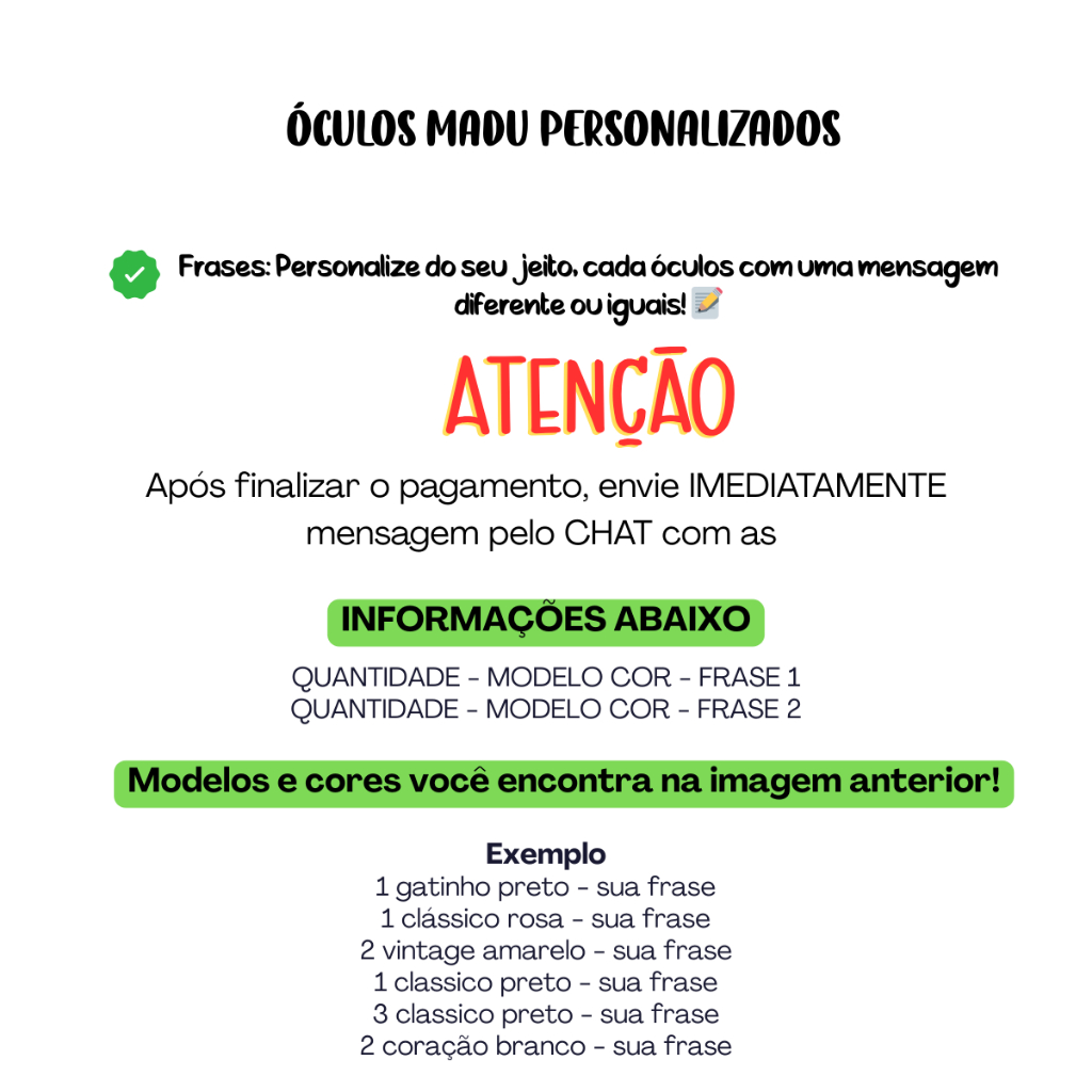 Kit Óculos Madu Personalizados Para Festa Balada Casamento — imagem 2 de 2