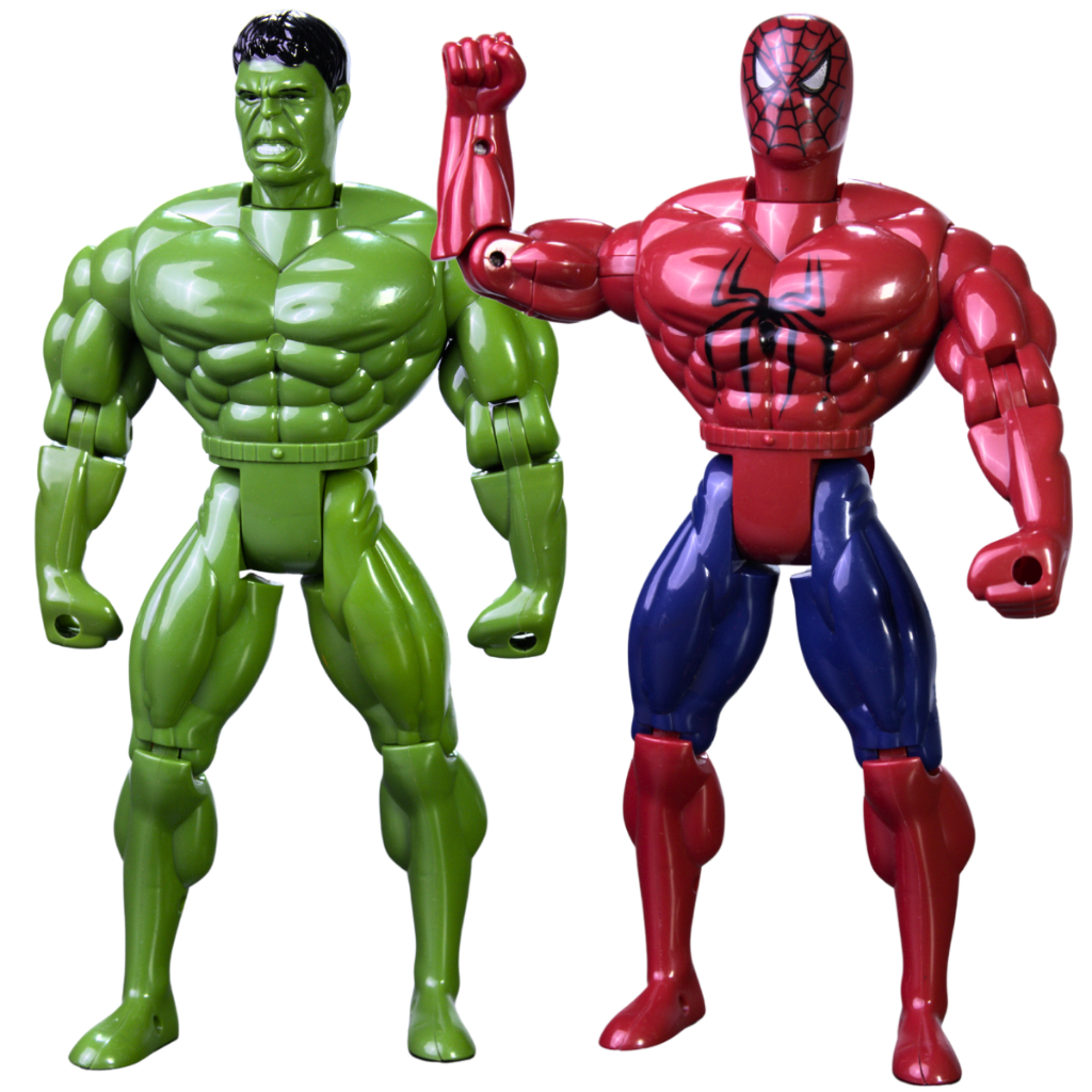 Kit 2 Bonecos Personagem Super Herói Brinquedo Articulável Menino 30cm Solapa Dia Das Crianças Brincar Presente em Oferta na Shopee