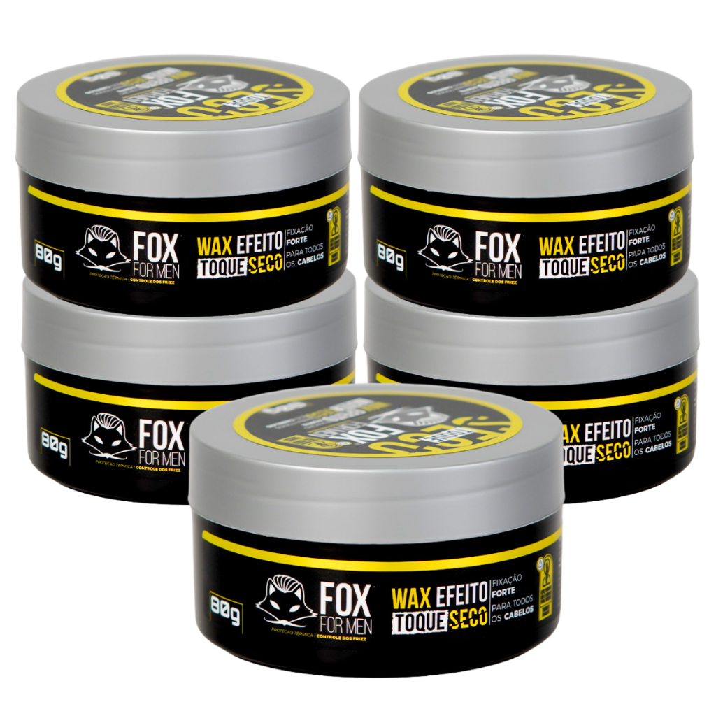 Pasta Wax Efeito Seco Fox For Men 80g em Oferta na Shopee