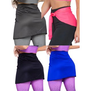 Kit com 4 Tapa Bumbum feminino Com amarração Saia Tampa Bumbum Academia em Oferta na Shopee