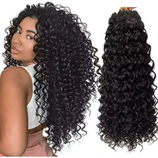 Cabelo Cacheado 100% Orgânico Para Crochet Braid - 320gr 75cm Idêntico ao Cabelo Humano Fibra Premium em Oferta na Shopee