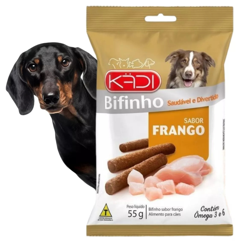 Petisco Para Cachorros Kadi Bifinhos Frango 55g Cães Special Dog Natural Pet Royal Cão Pets Fórmula Bifinho Dogs Snacks