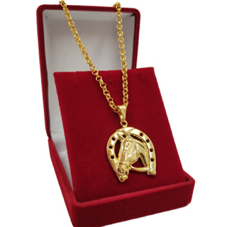 Cordão Feminino Elo Português Moeda Antiga + Pingente Ferradura Boiadeira em Oferta na Shopee