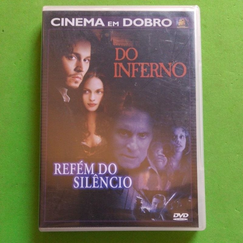 dvd cinema em dobro: DO INFERNO / REFÉM DO SILÊNCIO (dublado e legendado)